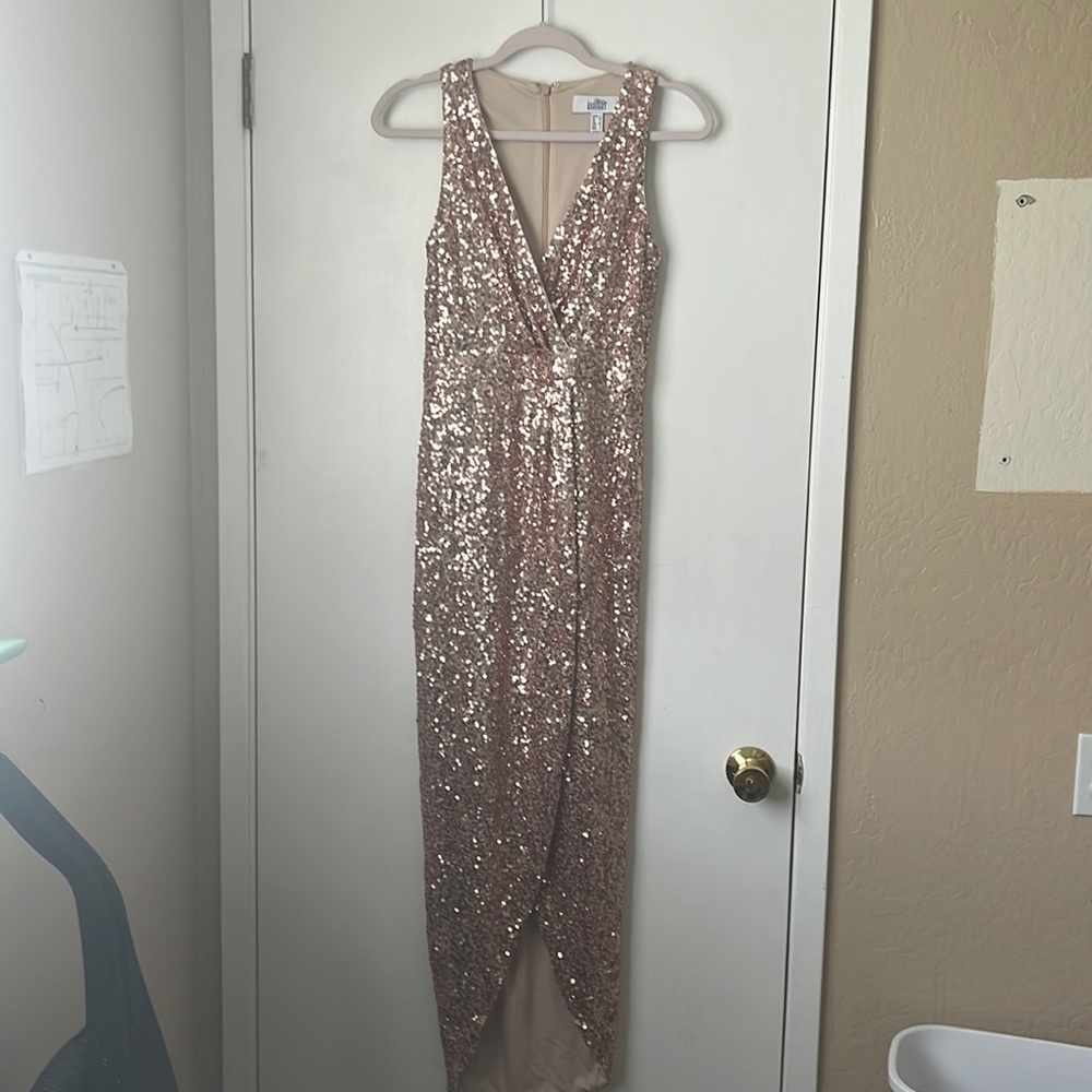 Rose Gold Sequined Dress